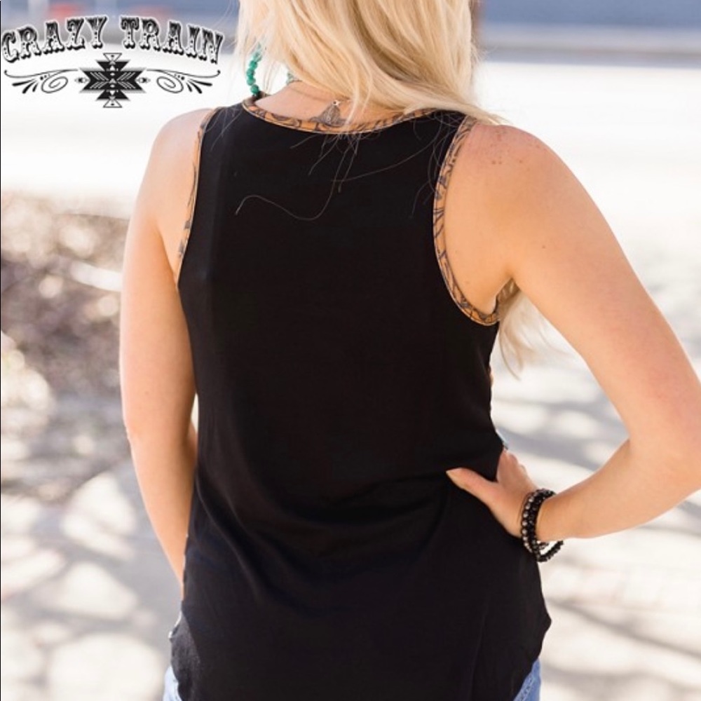 Crazy Train Buckstitch Babe Tank Top - Picture 4 of 8